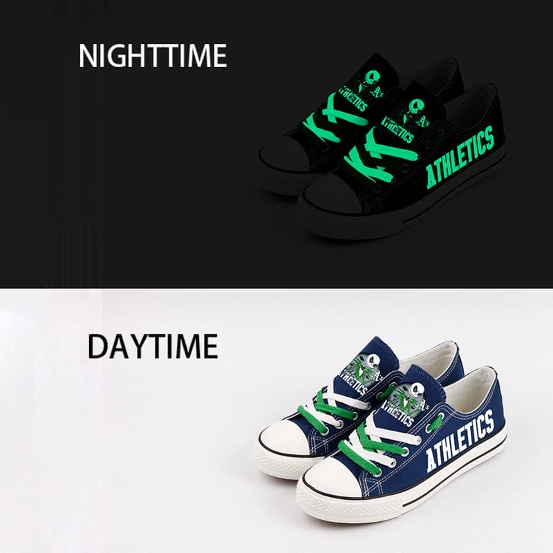 Oakland Athletics Limited Print Low Top Canvas Shoes Sport Sneakers For Men Women Fans - Image 2