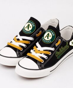 Oakland Athletics Limited Print MLB Students Low Top Canvas Shoes Sport Sneakers 5 595860a2 e26d 4ba5 8459 162f40a0f48c