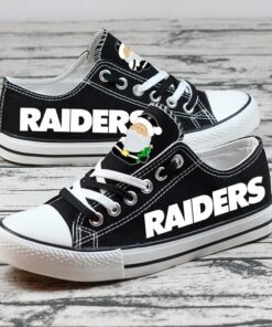 Oakland Raiders Low Top Canvas Sport Sneakers Shoes For Men Women Fans