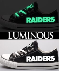 Oakland Raiders Limited Print NFL Students Low Top Canvas Shoes Sport Sneakers 3 8422e75b 121d 445d b36d 9c1c11967def