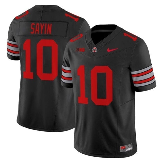 Ohio State Buckeyes #10 Julian Sayin Jersey V3 2025 F.U.S.E. Football Stitched - Image 2