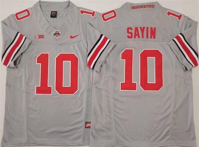 Ohio State Buckeyes #10 Julian Sayin Jersey 2025 F.U.S.E. Football Stitched - Image 2