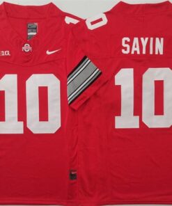 Ohio State Buckeyes #10 Julian Sayin Jersey 2025 F.U.S.E. Football Stitched