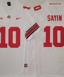 Ohio State Buckeyes #10 Julian Sayin Jersey V3 2025 F.U.S.E. Football Stitched