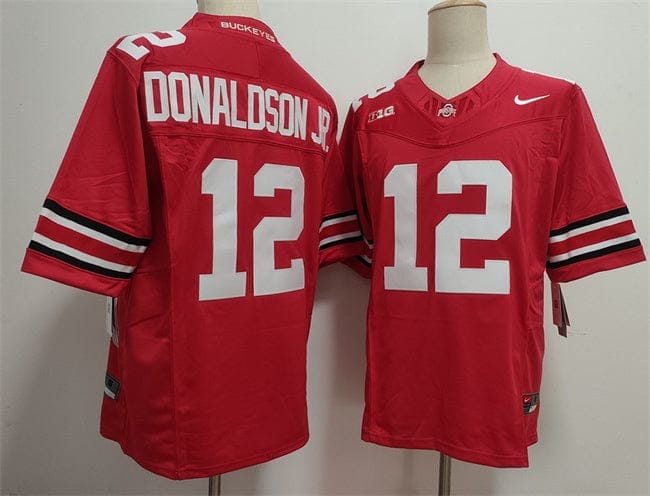 Ohio State Buckeyes #12 CJ Donaldson Jersey 2025 F.U.S.E. Football Stitched 1 Ohio State Buckeyes #12 CJ Donaldson Jersey 2025 F.U.S.E. Football Stitched