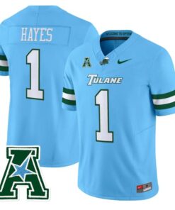 Alternative view of Omari Hayes Jersey #1 Tulane Green Wave 2025 Vapor Limited Stitched