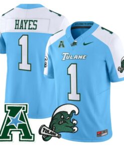 Omari Hayes Jersey #1 Tulane Green Wave 2025 Vapor Limited Stitched