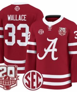 Parks Wallace Jersey 33 Alabama Crimson 2025 26 20th Patch Stitched Crimson 88dd7ee0 9bd4 40b7 8f4a c0fb0c64c6eb