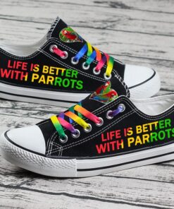 Alternative view of Parrot Canvas Sneakers Shoes For Men Women Fans