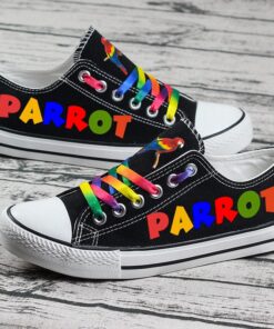 Parrot Canvas Sneakers Shoes For Men Women Fans