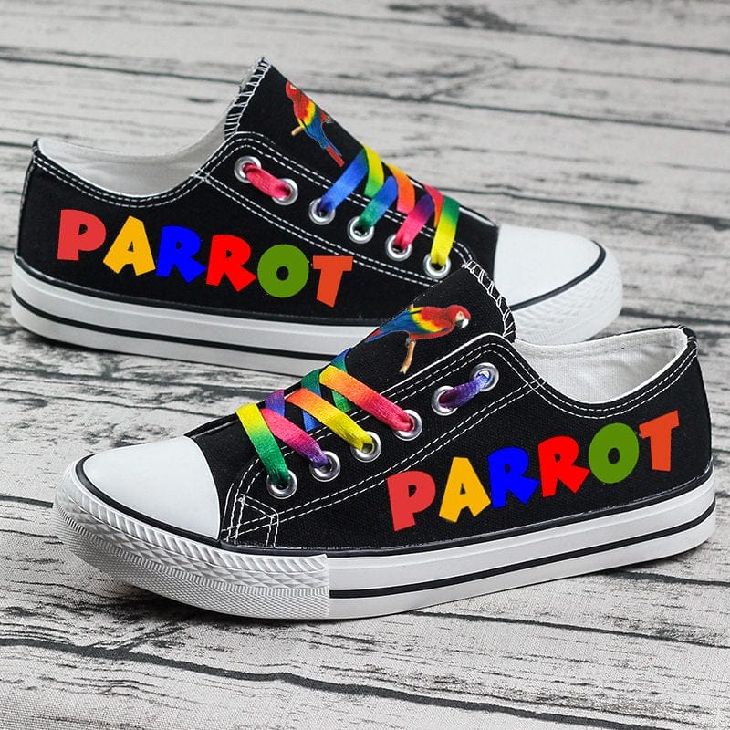 Parrot Canvas Sneakers Shoes For Men Women Fans 1 Parrot Canvas Sneakers Shoes For Men Women Fans