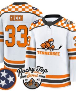 Alternative view of Patrick Green Jersey #33 Tennessee Volunteers 2025-26 Hockey Premium Stitched