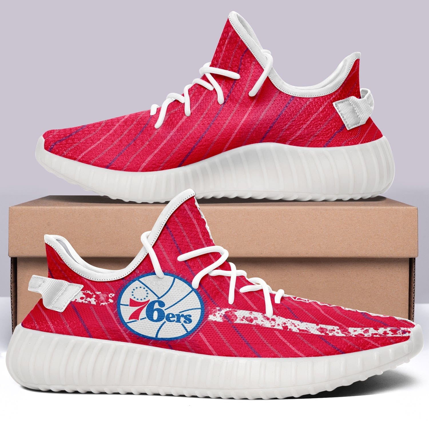 Philadelphia 76ers NBA 350v Yeezy Sneakers For Men Women Fans 7 Philadelphia 76ers NBA 350v Yeezy Sneakers For Men Women Fans - Image 7