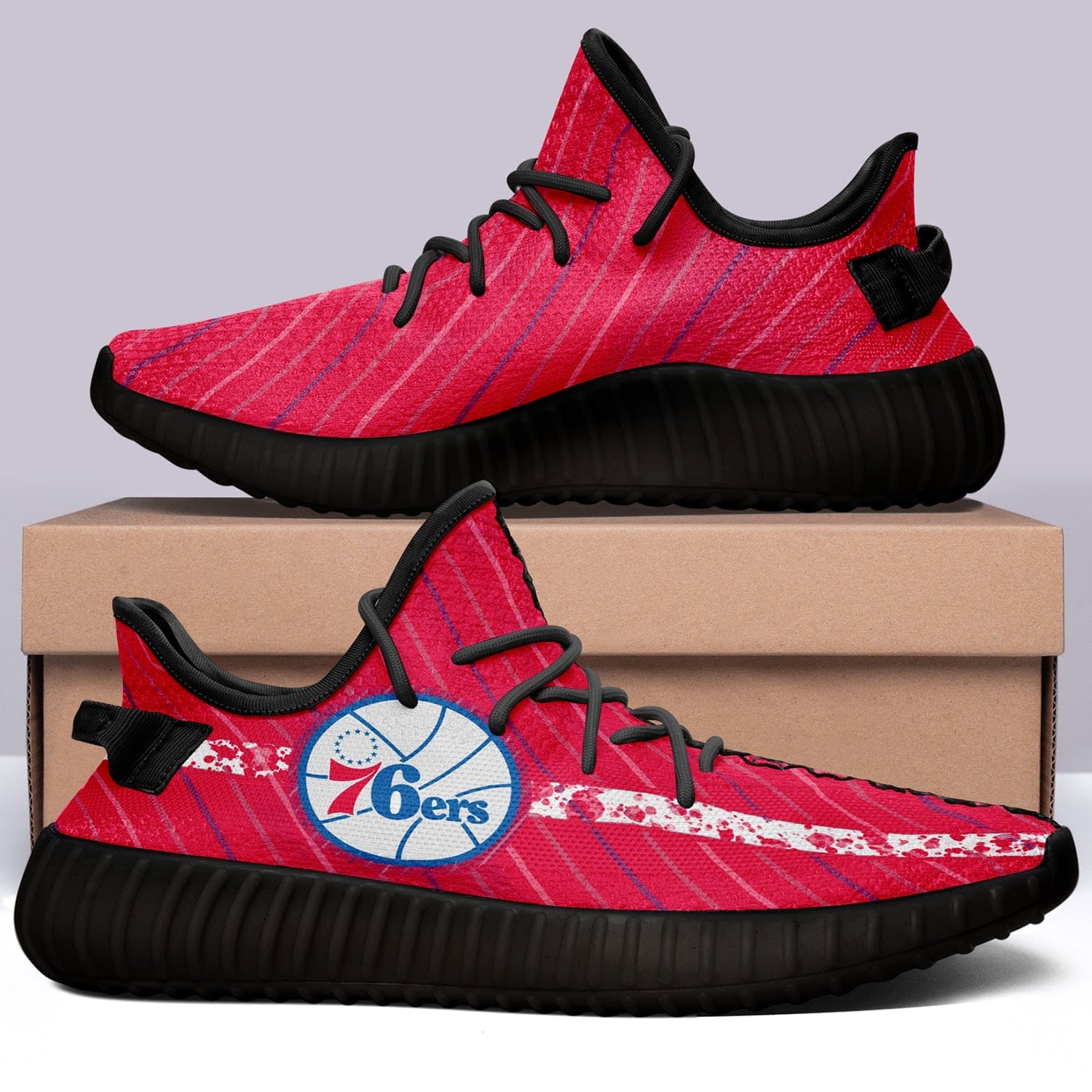 Philadelphia 76ers NBA 350v Yeezy Sneakers For Men Women Fans 6 Philadelphia 76ers NBA 350v Yeezy Sneakers For Men Women Fans - Image 6