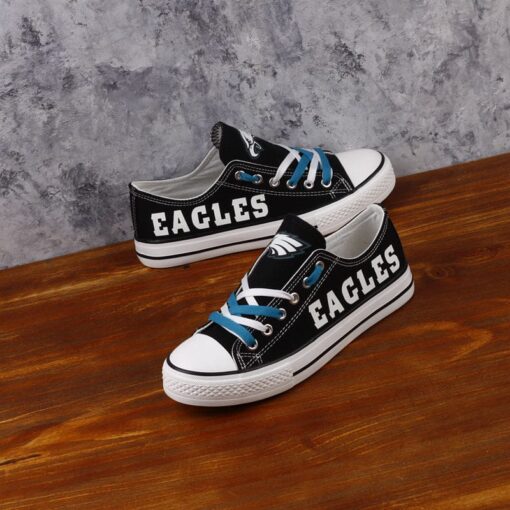 Philadelphia Eagles Low Top Canvas Sport Sneakers Shoes For Men Women Fans - Image 3
