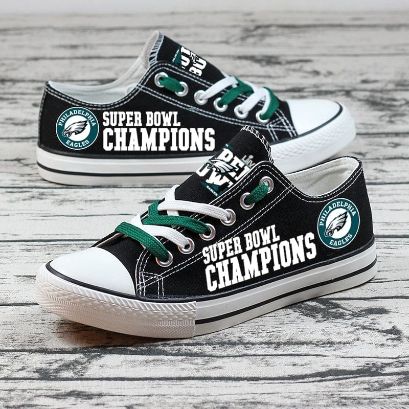 Philadelphia Eagles Low Top Canvas Sport Sneakers Shoes For Men Women Fans - Image 4