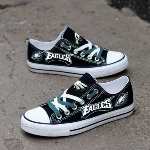 Philadelphia Eagles Low Top Canvas Sport Sneakers Shoes For Men Women Fans - Image 4