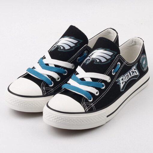 Philadelphia Eagles Low Top Canvas Sport Sneakers Shoes For Men Women Fans - Image 2