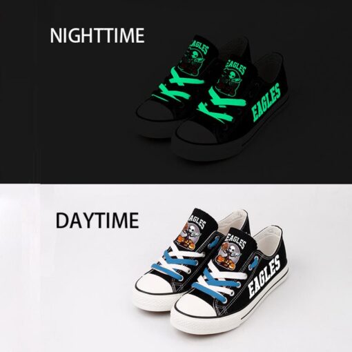 Philadelphia Eagles Low Top Canvas Sport Sneakers Shoes For Men Women Fans - Image 5