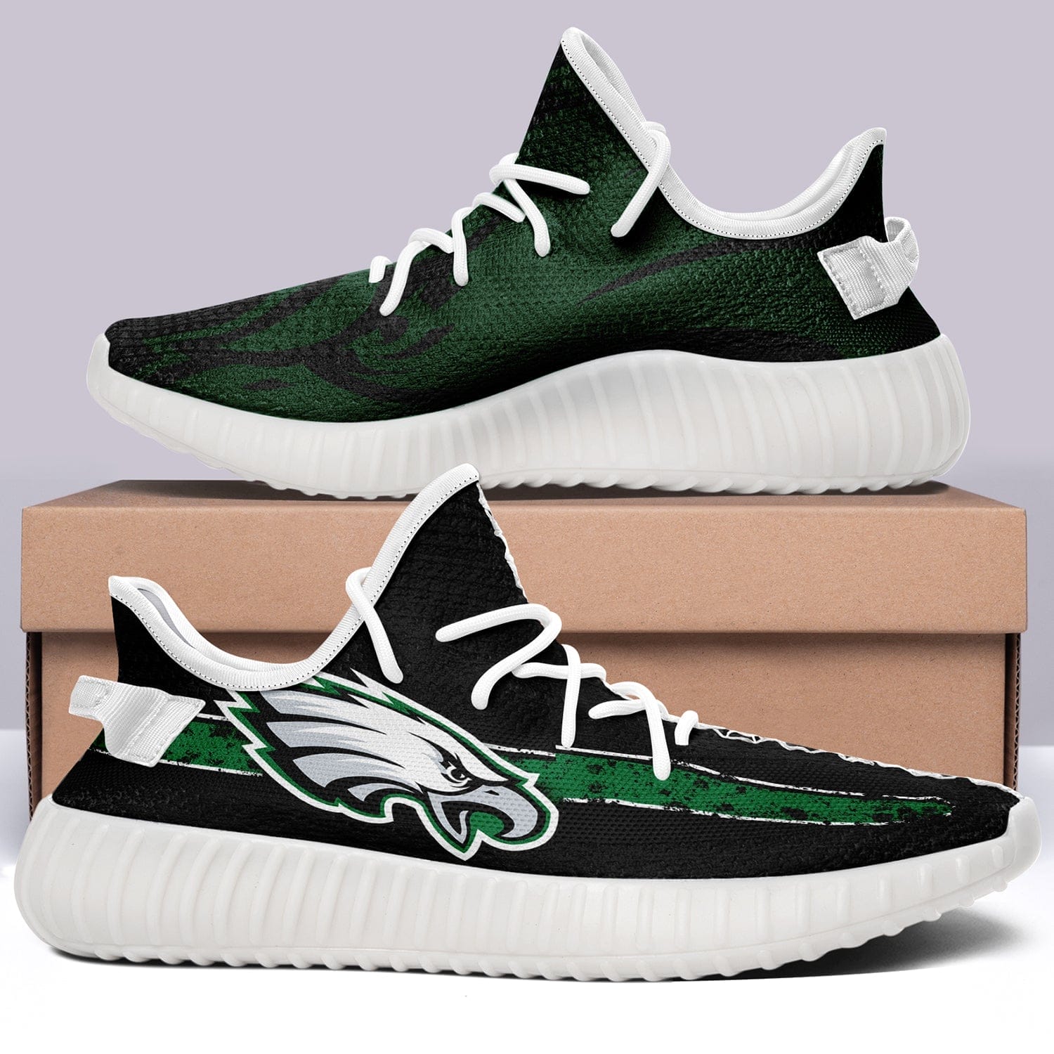 Philadelphia Eagles NFL 350v Yeezy Sneakers For Men Women Fans 4 Philadelphia Eagles NFL 350v Yeezy Sneakers For Men Women Fans - Image 4