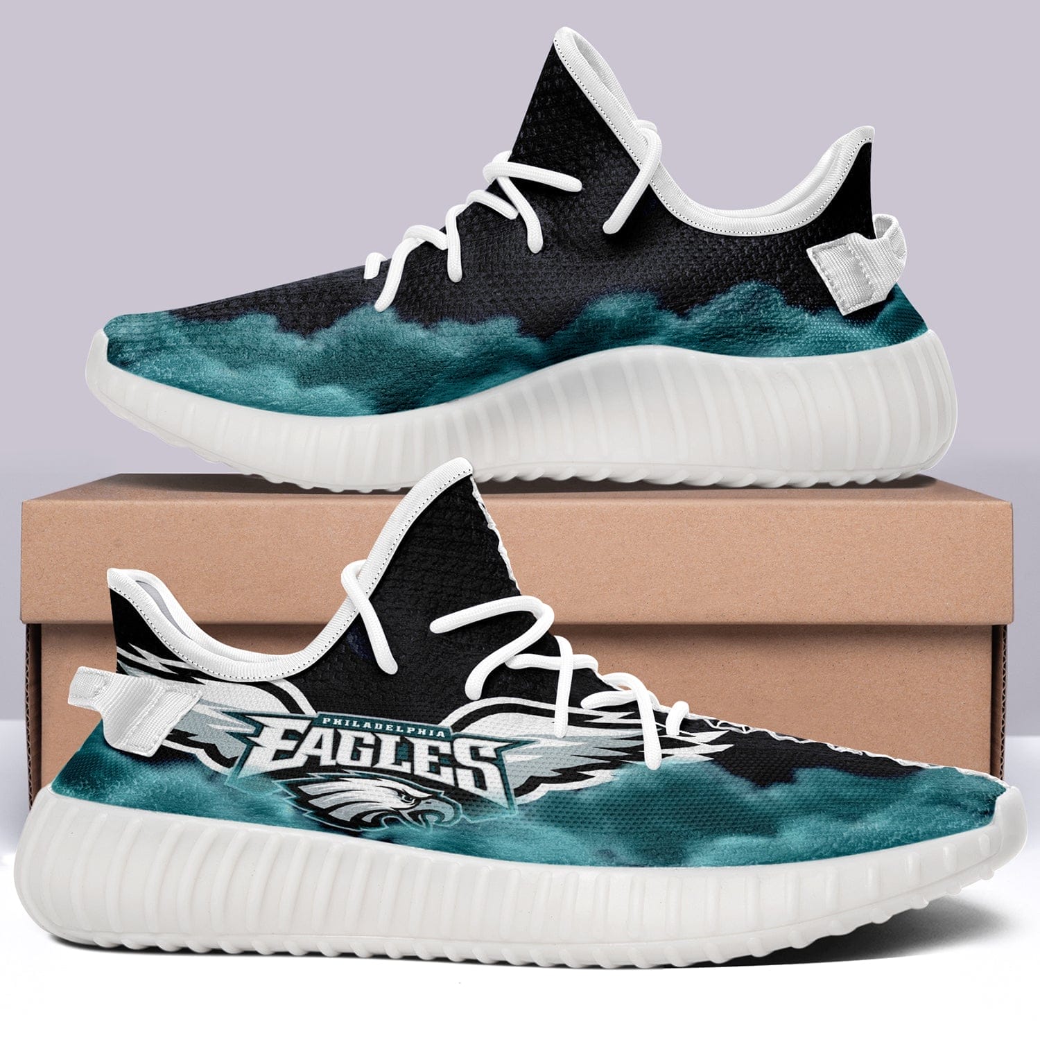 Philadelphia Eagles NFL 350v Yeezy Sneakers For Men Women Fans 2 Philadelphia Eagles NFL 350v Yeezy Sneakers For Men Women Fans - Image 2