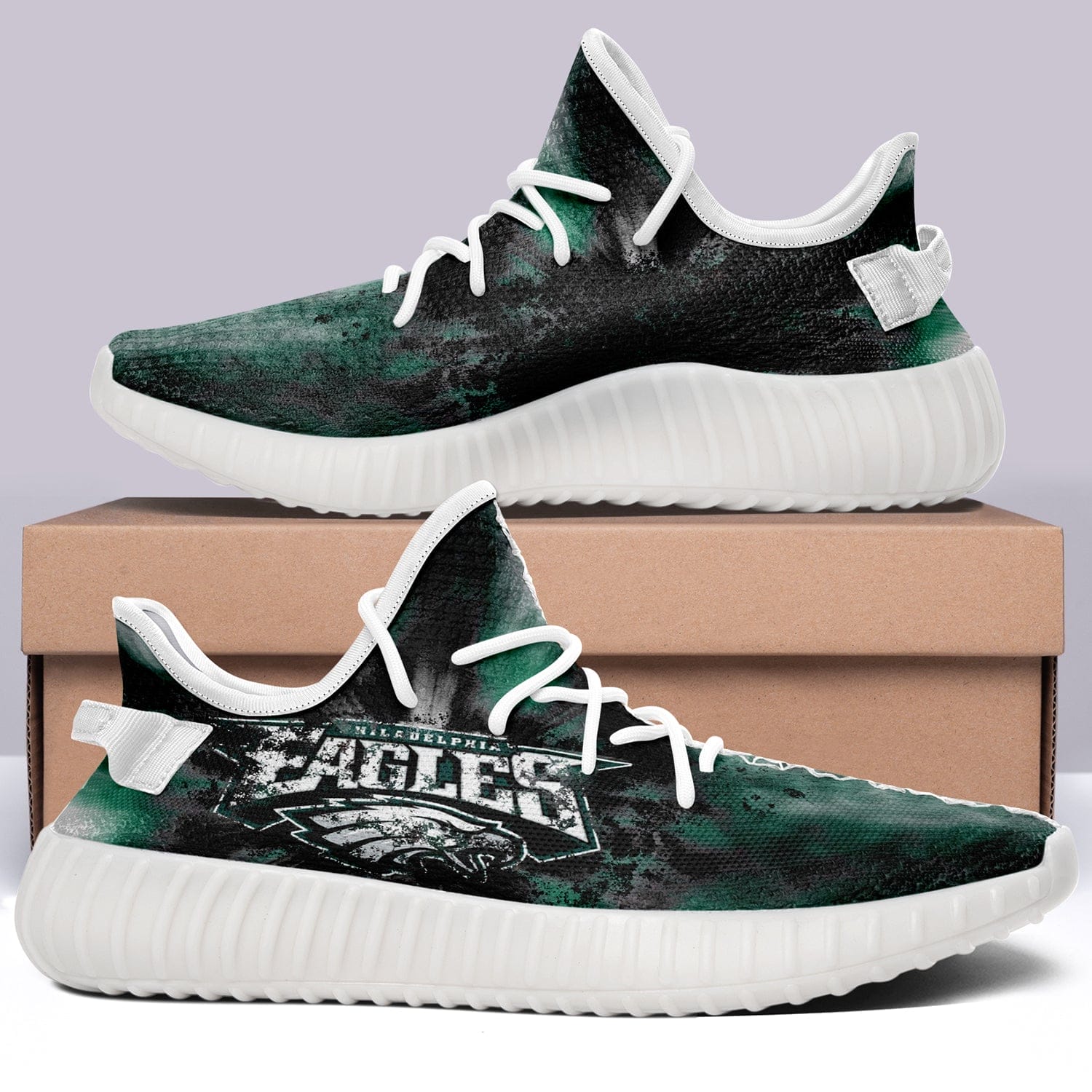 Philadelphia Eagles NFL 350v Yeezy Sneakers For Men Women Fans 3 Philadelphia Eagles NFL 350v Yeezy Sneakers For Men Women Fans - Image 3