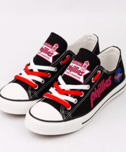 Philadelphia Phillies Limited Print Low Top Canvas Shoes Sport Sneakers For Men Women Fans