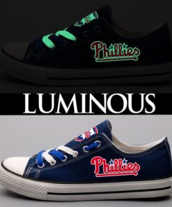 Alternative view of Philadelphia Phillies Limited Print Low Top Canvas Shoes Sport Sneakers For Men Women Fans