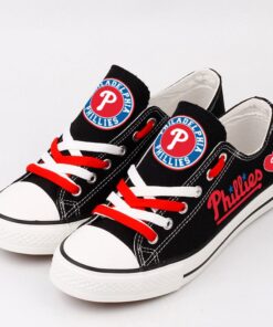 Philadelphia Phillies Limited Print MLB Students Low Top Canvas Shoes Sport Sneakers 4