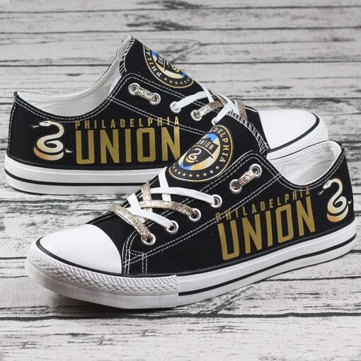 Philadelphia Union F.C. Low Top Canvas Sport Sneakers Shoes For Men Women Fans