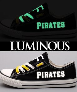 Alternative view of Pittsburgh Pirates Limited Print Low Top Canvas Shoes Sport Sneakers For Men Women Fans