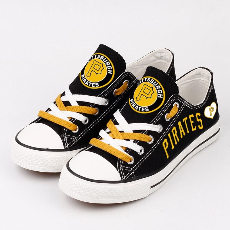 Pittsburgh Pirates Limited Print Low Top Canvas Shoes Sport Sneakers For Men Women Fans - Image 3