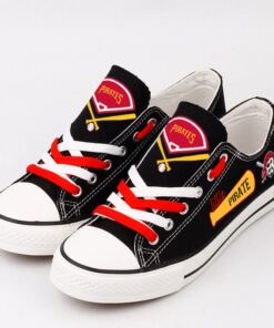 Alternative view of Pittsburgh Pirates Limited Print Low Top Canvas Shoes Sport Sneakers For Men Women Fans