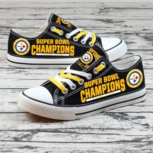 Pittsburgh Steelers Sport Sneakers Shoes For Men Women Fans - Image 4