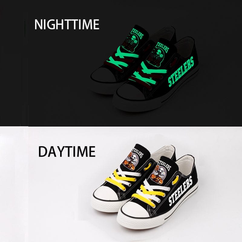 Pittsburgh Steelers Low Top Canvas Sport Sneakers Shoes For Men Women Fans 2 Pittsburgh Steelers Low Top Canvas Sport Sneakers Shoes For Men Women Fans - Image 2