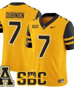 Rashod Dubinion Jersey 7 App State Mountaineers 2025 Limited Stitched Gold 43ccc9d7 27d1 4135 88ca b653685e1ffe