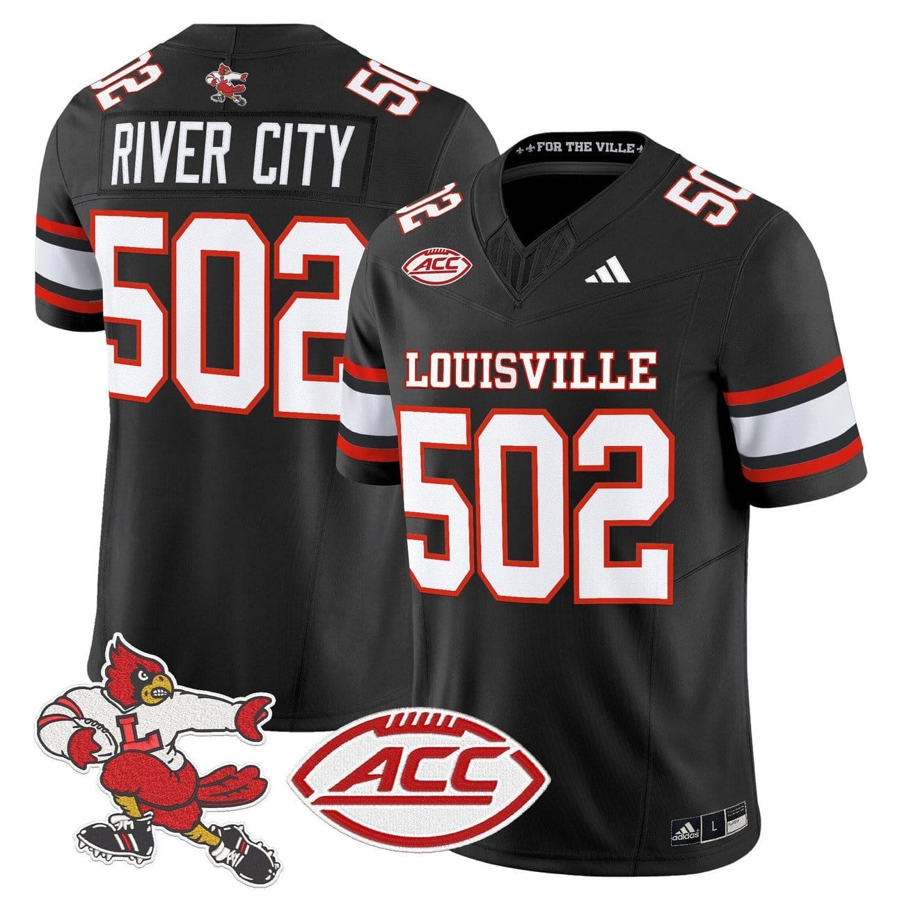 River City Jersey #502 Louisville Cardinals 2025 Vapor Limited Stitched - Image 2