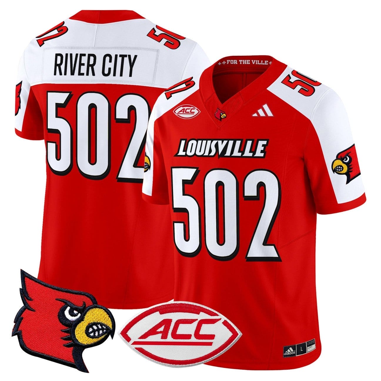 River City Jersey #502 Louisville Cardinals 2025 Vapor Limited Stitched - Image 4