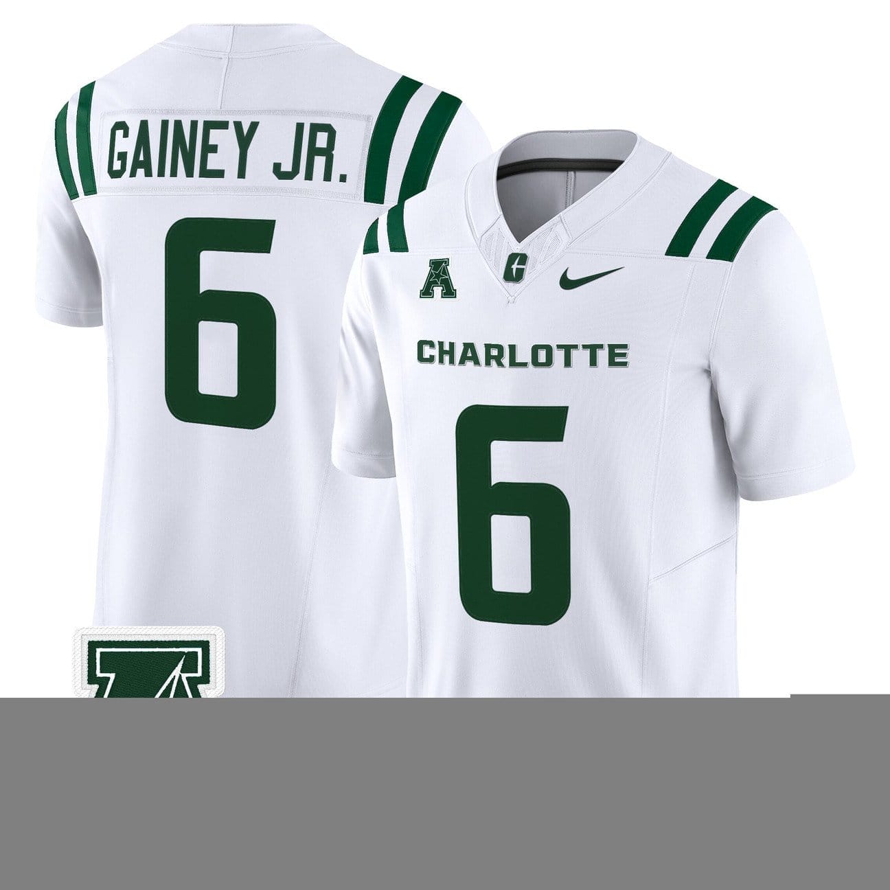 Rod Gainey Jr Jersey #6 Charlotte 49ers 2025 Vapor Limited Stitched