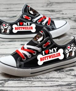 Rottweiler Canvas Sneakers Shoes For Men Women Fans