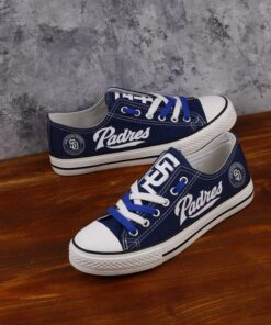San Diego Padres Limited Print MLB Students Low Top Canvas Shoes Sport Sneakers df055c85 295e 44aa aeee 08a9421e243d