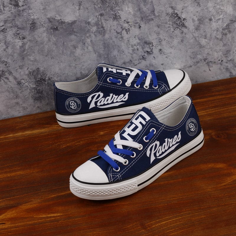 San Diego Padres Limited Print Low Top Canvas Shoes Sport Sneakers For Men Women Fans - Image 4