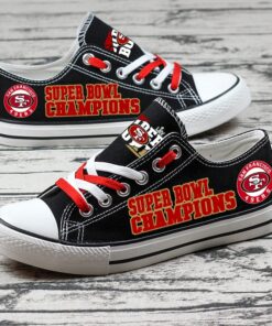 Alternative view of San Francisco 49ers Low Top Canvas Sport Sneakers Shoes For Men Women Fans