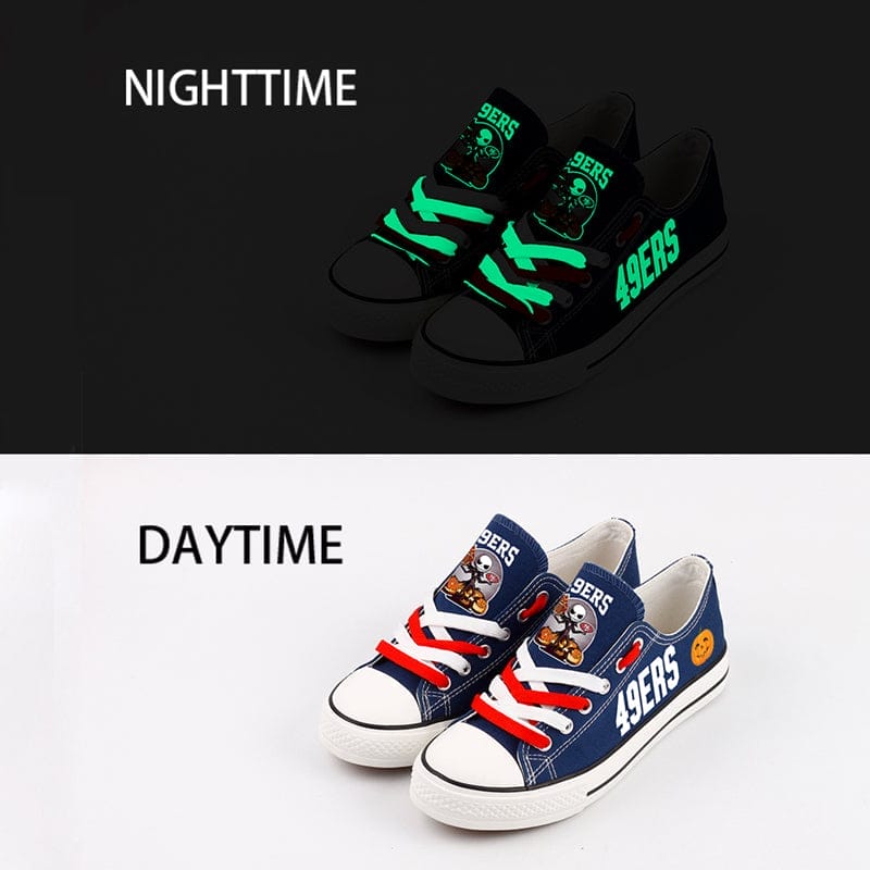 San Francisco 49ers Low Top Canvas Sport Sneakers Shoes For Men Women Fans 4 San Francisco 49ers Low Top Canvas Sport Sneakers Shoes For Men Women Fans - Image 4