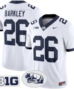 Saquon Barkley Jersey 26 Penn State 2025 Throwback Vapor Stitched White