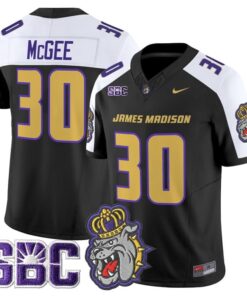 Scotty McGee Jersey #30 James Madison Dukes 2025 Vapor Limited Stitched