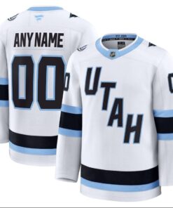 Alternative view of Custom Utah Jersey Name and Number Premium Stitched