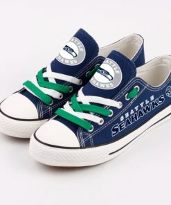 Alternative view of Seattle Seahawks Low Top Canvas Sport Sneakers Shoes For Men Women Fans