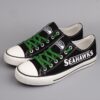 Seattle Seahawks Low Top Canvas Sport Sneakers Shoes For Men Women Fans