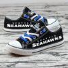 Seattle Seahawks Low Top Canvas Sport Sneakers Shoes For Men Women Fans